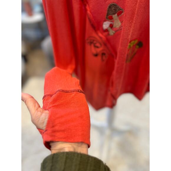 Upcycled We The Free Oversized Mushroom Sweater Size XS to XL 1-2 DAY QUICK SHIP - Picture 6 of 11